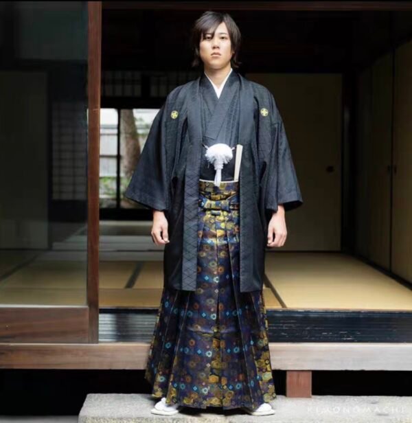 Midnight Black Ombre Kinran Hakama